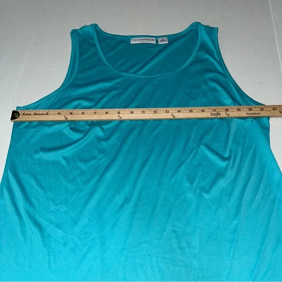 Sag Harbor Woman Tank Top with Open Front Blouse‎ Size 1X - Picture 7 of 14
